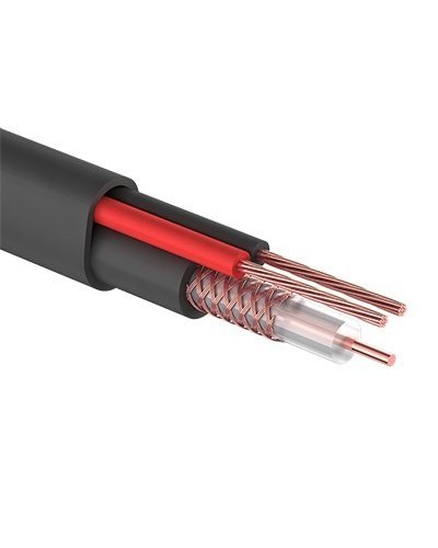 КВК-П-2 +2x0,50 мм² (Cu/Cu) черный PROconnect (01-4214). Кабель комбинированный для систем видеонаблюдения. PROCONNECT в Твери