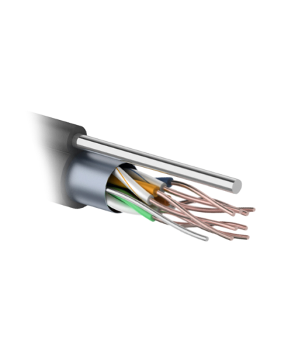 F/UTP 4PR 24AWG CAT5e 305м OUTDOOR+ТРОС*1. PROCONNECT (01-0155). Кабель «витая пара» (LAN) для структурированных систем связи. PROCONNECT в Твери