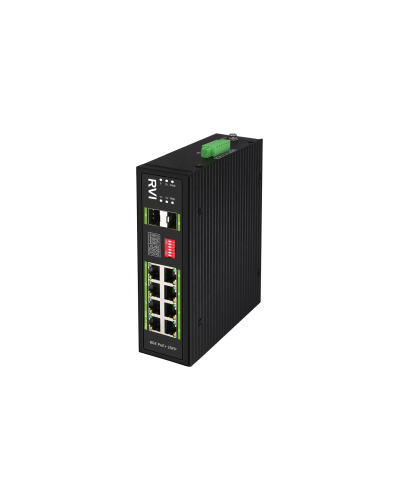 RVi-1NSIM8GP-2S. Коммутатор с питанием по PoE. RVi в Твери