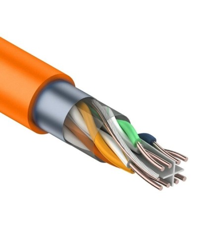 F/UTP, CAT 6, ZH нг(А)-HF, 4PR, 23AWG, INDOOR, SOLID, оранжевый, 305 м, REXANT (01-0151). Кабель «витая пара» (LAN) для структурированных систем связи. Rexant в Твери