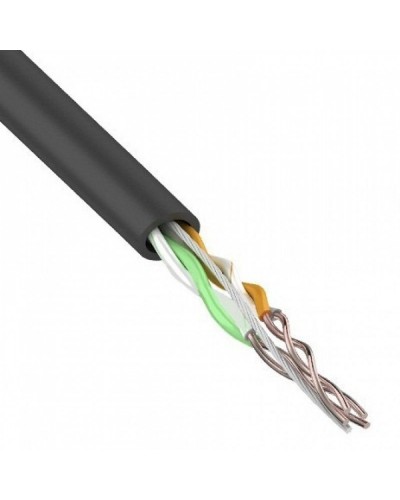 U/UTP, CAT 5e, PE, 2PR, 24AWG, OUTDOOR, SOLID, черный, 305м, REXANT (01-0025). Кабель «витая пара» (LAN) для структурированных систем связи. Rexant в Твери