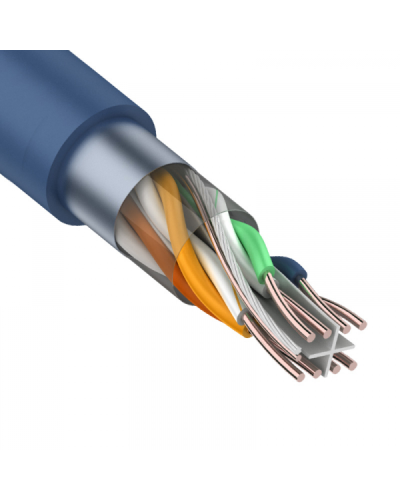 F/UTP, CAT 6, PVC, 4PR, 23AWG, INDOOR, SOLID, синий, 305 м, REXANT (01-0147). Кабель «витая пара» (LAN) для структурированных систем связи. Rexant в Твери