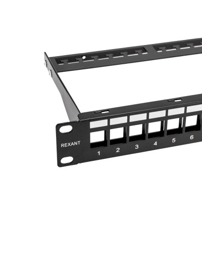 Панель коммутационная наборная 19", 1U, 24 порта, UTP REXANT PRO (02-0053): Патч-панель 19" в Твери