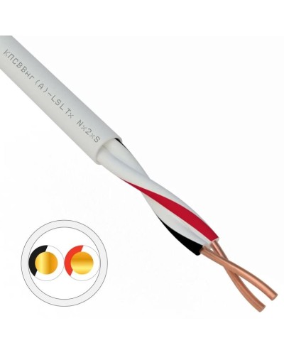 КПСВВнг(А)-LSLTx 1х2х0,5 REXANT (01-4870). Кабель для систем передачи данных пониженной пожароопасности c низким дымо- и газовыделением, с низкой токсичностью продуктов горения. Rexant в Твери