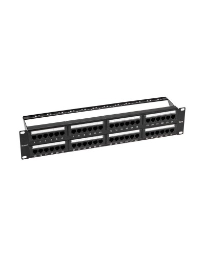 Панель коммутационная с кабельными органайзерами 19", 2U, 48 портов, UTP, RJ-45, CAT 5e REXANT PRO (02-0032): Патч-панель 19" в Твери