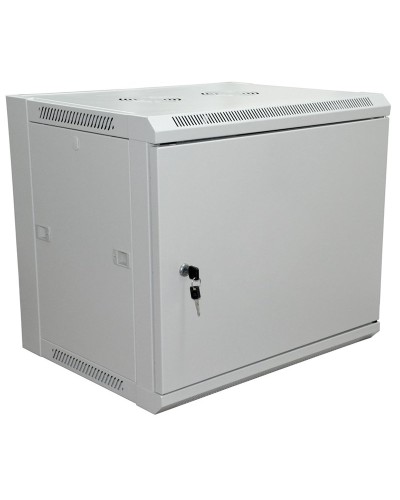 Шкаф телекоммуникационный 19 настенный 6U 600×450×370 мм (ШxГxВ) - передняя дверь металл, боковые стенки съемные (разобранный), RAL 7035 (04-2210). Шкаф телекоммуникационный 19 настенный 6U. Rexant в Твери