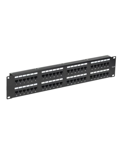 Панель коммутационная с кабельными органайзерами 19", 2U, 48 портов, RJ-45, CAT 6, UTP REXANT PRO (02-0232): Патч-панель 19" в Твери