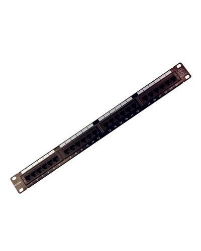 Коммутационная панель, 19", 1U, 24 порта RJ-45, категория 5e, UTP неэкранированная, черная Rexant (04-0021): Патч-панель 19" в Твери