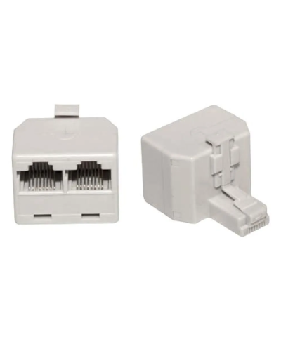 Двойник компьютерный UTP RJ-45(8P8C) (штекер - 2 гнезда) REXANT (03-0102): Кабельный соединитель в Твери