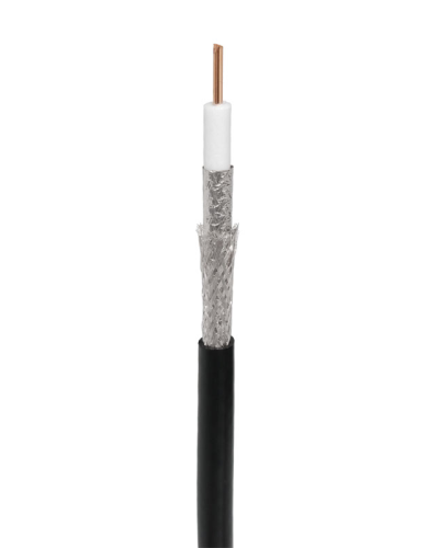 RG-11U, 75 Ом, CCS/Al/Al, 83%, 305 м, черный OUTDOOR (01-3011). Кабель коаксиальный радиочастотный. Rexant в Твери