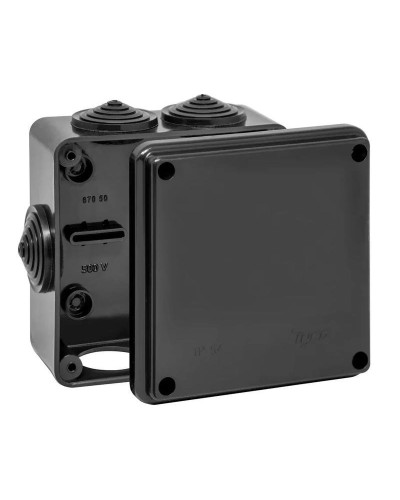 Коробка TYCO ОП 100х100х50мм УХЛ1 IP54 черный (67050Ч). Коробка распределительная. RuVinil в Твери
