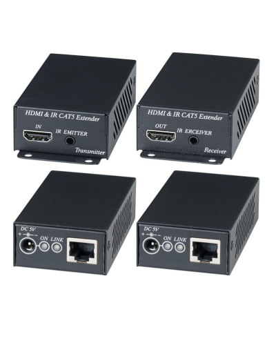 HE02EI. Комплект для передачи HDMI-сигнала с ИК-повторителем. SC&T в Твери