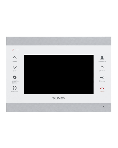 SL-07MHD (серебро+белый). Монитор домофона цветной с функцией «свободные руки». SLINEX в Твери