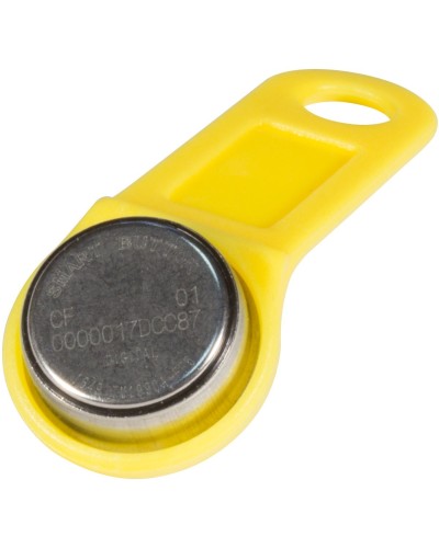 DS 1990А-F5 (желтый). Ключ электронный Touch Memory с держателем. SLINEX в Твери