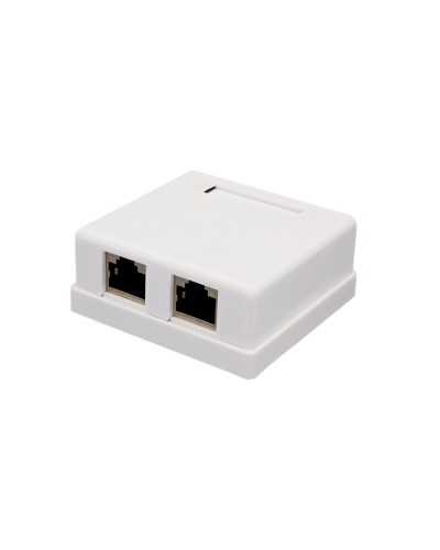 Розетка настенная RJ-45, 8P8C, Cat.6, 2 порта FTP (10-0353): Компьютерная розетка в Твери