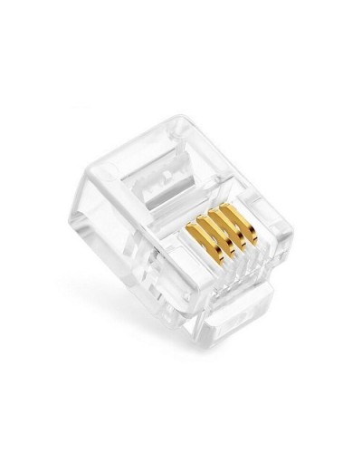 Коннекторы 6P4C (RJ-11) (100шт) (10-0227). Телефонный разъем 6P4C (RJ-11). SUPRLAN в Твери