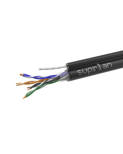 UTP Cat.5e 4x2x0,51 Cu PE Outdoor T-FG8 (трос) Premium (01-0308-1). Кабель «витая пара» (LAN) для структурированных систем связи. SUPRLAN в Твери