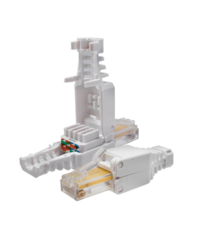 Коннектор 8P8C U/UTP Cat.5e (RJ-45) безинструментальный (10-0218). Разъем RJ-45. SUPRLAN в Твери