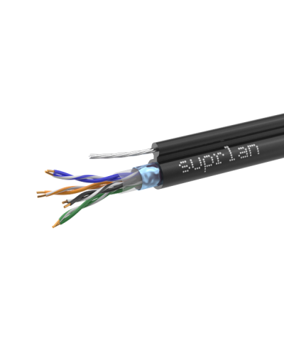 FTP Cat.5e 4x2xAWG24 Cu PE Outdoor T-FG8 (трос) Median (01-1035-1). Кабель «витая пара» (LAN) для структурированных систем связи. SUPRLAN в Твери
