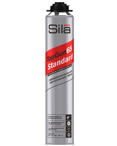 Пена монтажная Sila Pro TopGun 65 STANDARD, 850 мл. Пена монтажная профессиональная. Sila в Твери