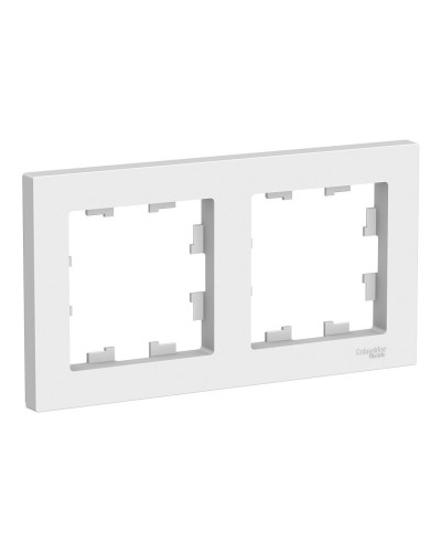 AtlasDesign рамка 2-местная универсальная, белый (ATN000102). Рамка. Systeme Electric в Твери