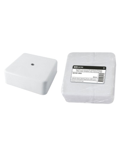 Коробка КР 50х50х20 ОП белая, IP40, с клеммной колодкой (SQ1401-0902). Распаячная коробка. TDM ЕLECTRIC в Твери