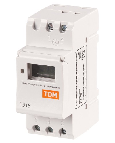 ТЭ15-1мин/7дн-16on/off-16А-DIN TDM (SQ1503-0005). Таймер электронный. TDM ЕLECTRIC в Твери