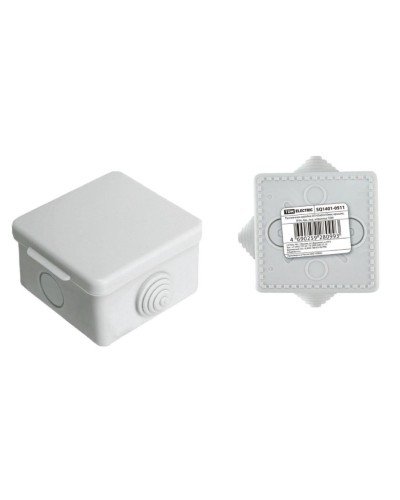 Коробка ОП 65х65х50мм, крышка, IP54, 4вх (SQ1401-0511). Распаячная коробка. TDM ЕLECTRIC в Твери