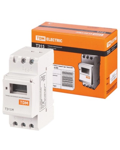 ТЭ15М-1мин/7дн-32on/off-30А-DIN TDM (SQ1503-0037). Таймер электронный. TDM ЕLECTRIC в Твери