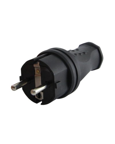 Вилка прямая 2Р+РЕ 16А 250В IP44 (SQ0612-0031). Вилка прямая каучук. TDM ЕLECTRIC в Твери