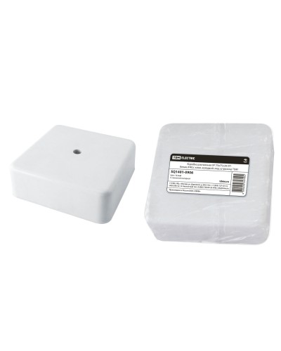 Коробка КР 75х75х28 ОП белая, IP40, с клеммной колодкой (SQ1401-0906). Распаячная коробка. TDM ЕLECTRIC в Твери
