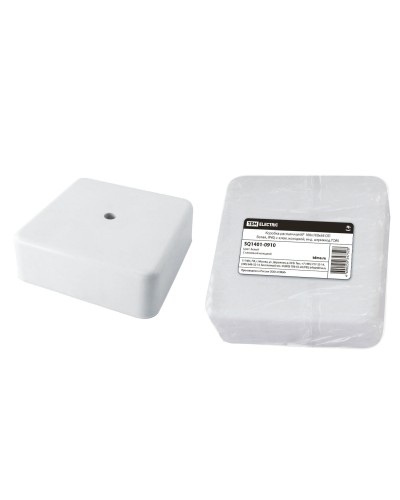 Коробка КР 100х100х44 ОП белая, IP40, с клеммной колодкой (SQ1401-0910). Распаячная коробка. TDM ЕLECTRIC в Твери