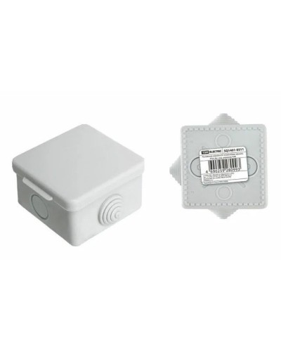 Коробка ОП 65х65х50мм, крышка,  IP54, 4вх. (SQ1401-0111). Распаячная коробка. TDM ЕLECTRIC в Твери