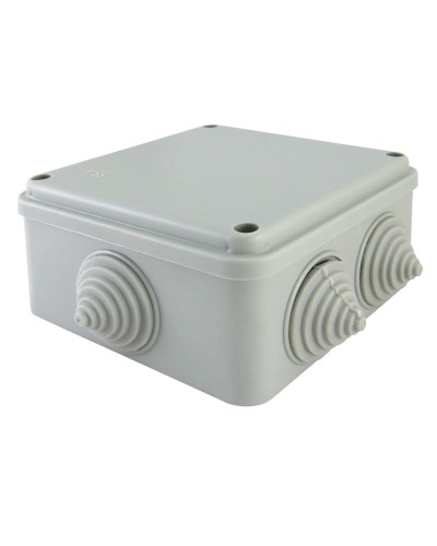 Коробка ОП 100х100х50мм, крышка на винтах, IP55, 6 вх. (SQ1401-1234). Распаячная коробка. TDM ЕLECTRIC в Твери