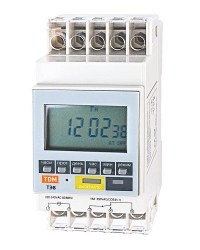 ТЭ8A-1мин/7дн-8on/off-16А-DIN TDM (SQ1503-0002). Таймер электронный. TDM ЕLECTRIC в Твери