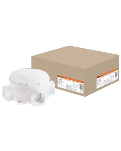 Распаячная коробка ОП D80х35мм, IP42, 3-х рожковая, белая TDM (SQ1401-4004). Распаячная коробка ОП. TDM ЕLECTRIC в Твери