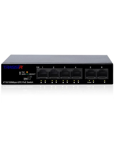 TR-NS1106-60-4POE. Коммутатор с PoE. Trassir в Твери