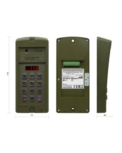 БВД-SM110RCP. Вызывная панель цветная. VIZIT в Твери