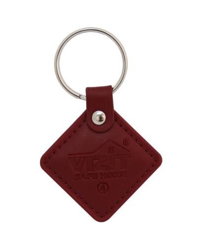 VIZIT-RF2.2 (Red). Брелок proximity кожаный. VIZIT в Твери