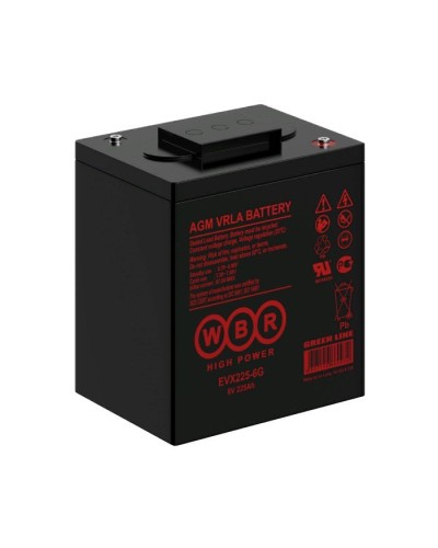 WBR EVX225-6G. Аккумулятор герметичный свинцово-кислотный. WBR в Твери