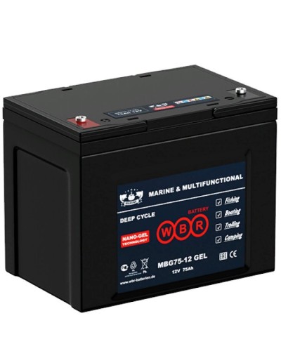 WBR MBG75-12. Аккумулятор герметичный свинцово-кислотный. WBR в Твери