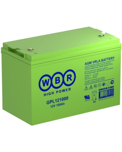 WBR GPL121000. Аккумулятор герметичный свинцово-кислотный. WBR в Твери