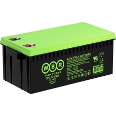 WBR GPC12-250K. Аккумулятор герметичный свинцово-кислотный. WBR