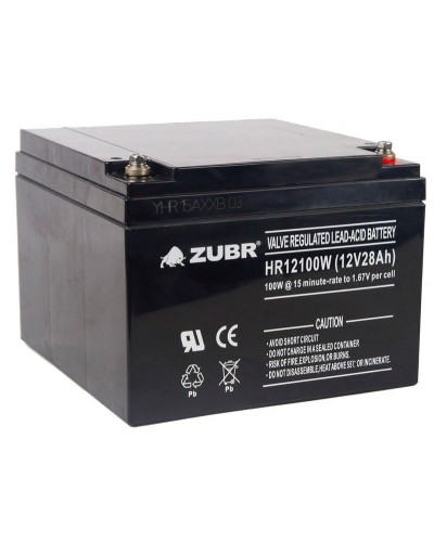 ZUBR HR 12100W (12V, 28Ah). Аккумулятор герметичный свинцово-кислотный. ZUBR в Твери