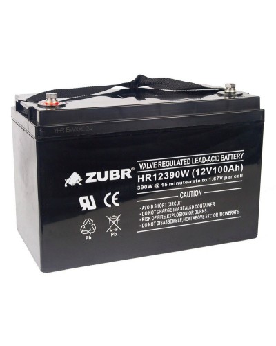 ZUBR HR 12390W (12V, 110Ah). Аккумулятор герметичный свинцово-кислотный. ZUBR в Твери
