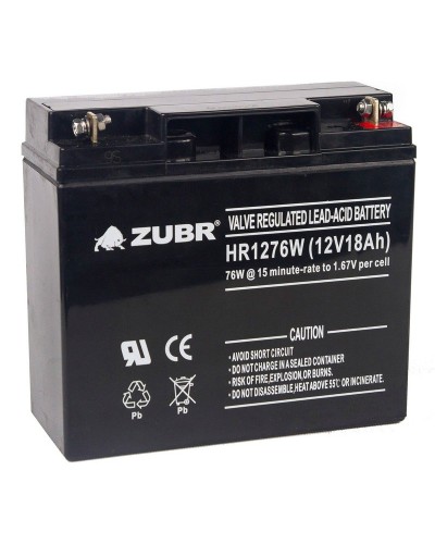 ZUBR HR 1276W (12V, 18Ah). Аккумулятор герметичный свинцово-кислотный. ZUBR в Твери
