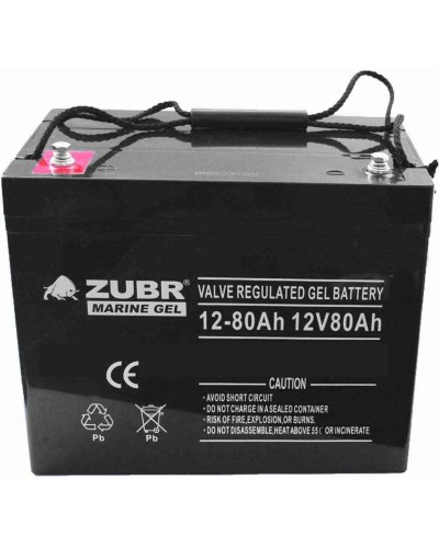 ZUBR MARINE GEL NPG 12-80 (12V, 80Ah). Аккумулятор герметичный свинцово-кислотный. ZUBR в Твери