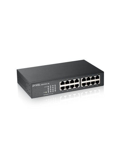 GS1100-16-EU0103F. Коммутатор 16xGE, rack 19, бесшумный. ZYXEL в Твери