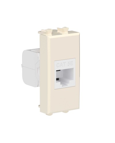 Розетка RJ-45, кат.5E, Avanti, 1 модуль, ванильная дымка (4405661): Розетка компьютерная модульная в Твери