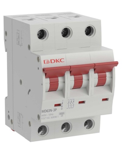 YON max MD63N 3P 32А 6кА C (MD63N-3PC32). Автоматический выключатель. ДКС в Твери